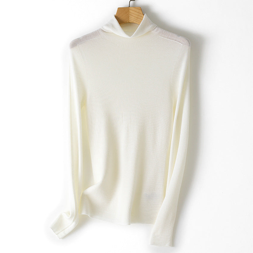 Damen Feiner Rollkragenpullover aus Stretch-Feinstrick mit schmaler Schnittführung Shop Nory
