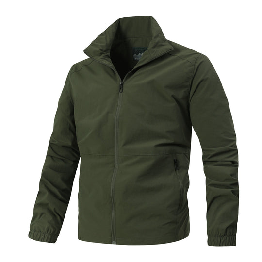 Herren Leichte Softshelljacke mit Stehkragen, winddichter Membran und Reißverschlusstaschen Shop Nory
