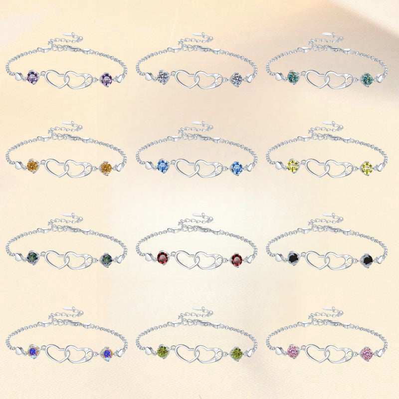Damenarmband mit elegantem Herzdesign und funkelnden Zirkonia Shop Nory