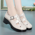 Damen Elegante Komfortsandalen mit verstellbarem Riemen und bequemem Absatz
