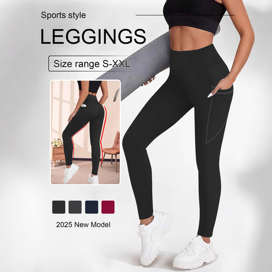 Damen Formende High-Waist Leggings mit Seitentasche und stützendem Stretch Shopy Nory