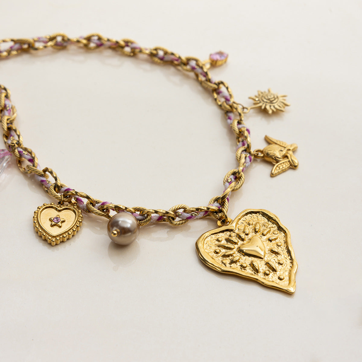 Damen Halskette mit elegantem Gliederdesign aus hypoallergenem Edelstahl Shop Nory