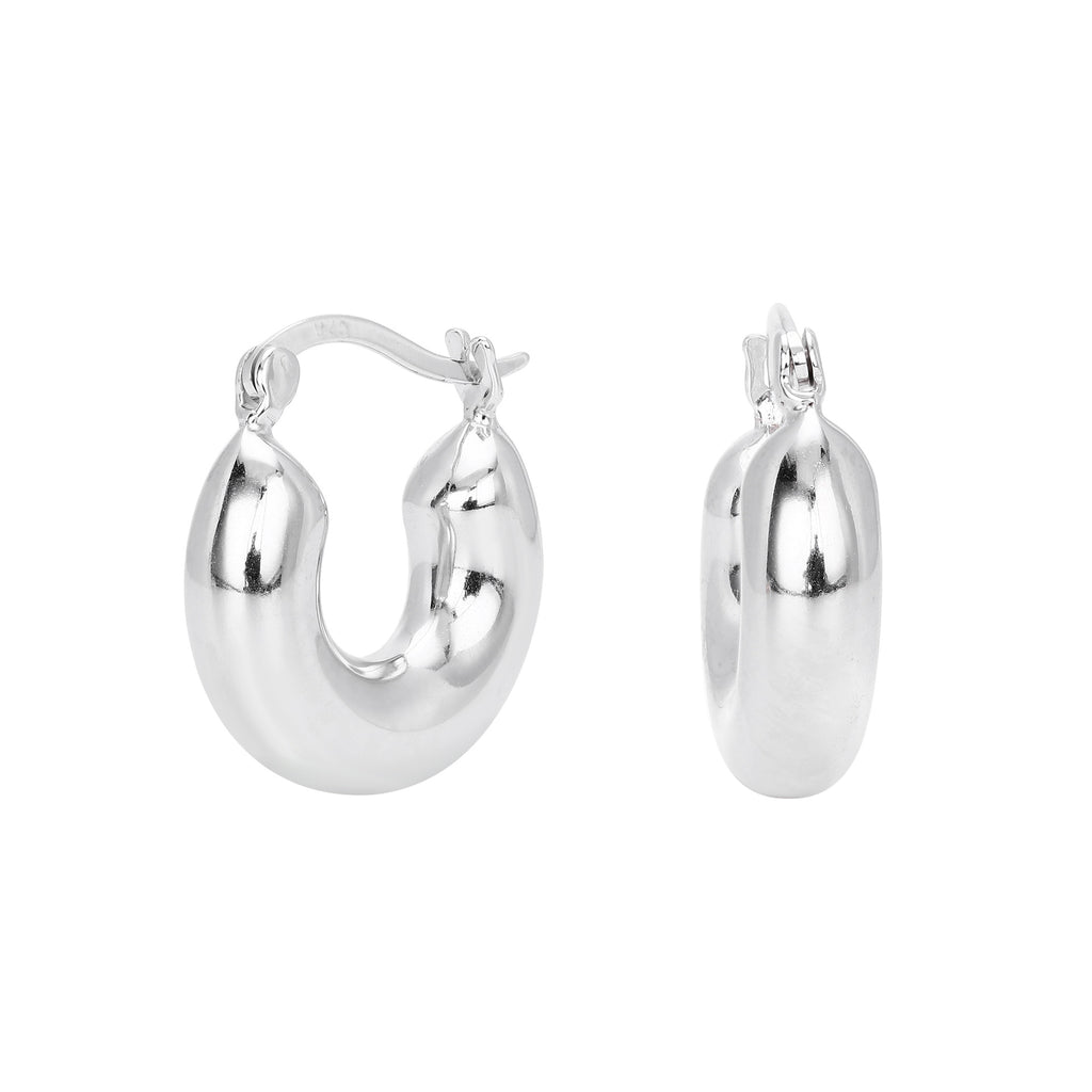 Damen Creolen aus hochwertigem 925 Sterling Silber mit elegantem Design Shop Nory