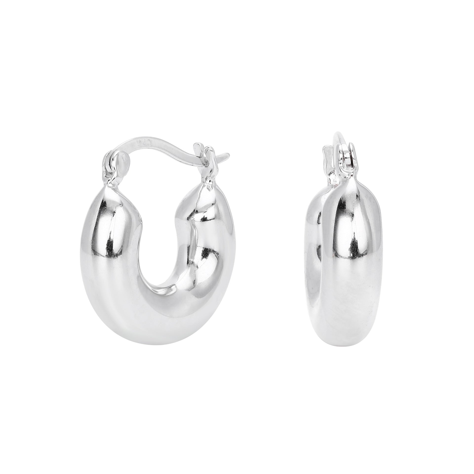 Damen Creolen aus hochwertigem 925 Sterling Silber mit elegantem Design Shop Nory