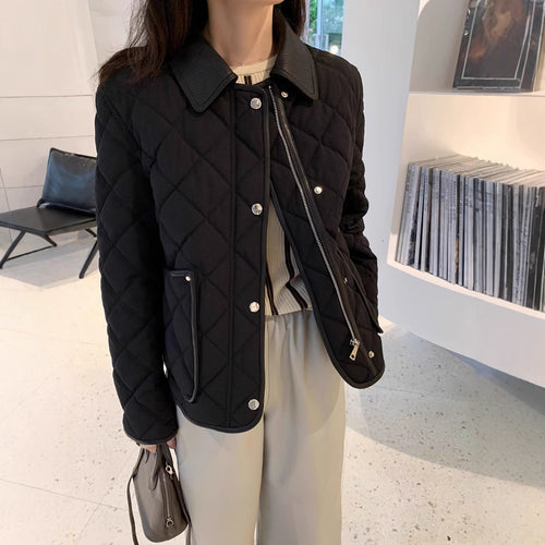 Damen Stylische gesteppte Jacke mit hohem Kragen Shop Nory