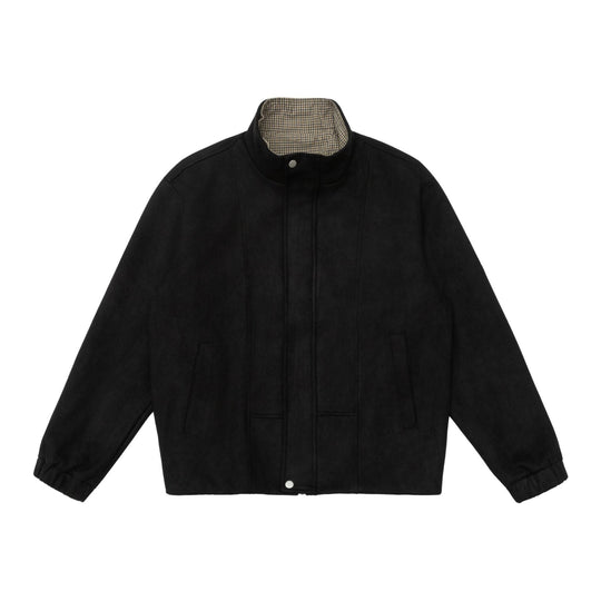 Herren Kurzjacke im Boxy‑Schnitt mit hohem Stehkragen und verdeckter Reißverschlussleiste Shop Nory