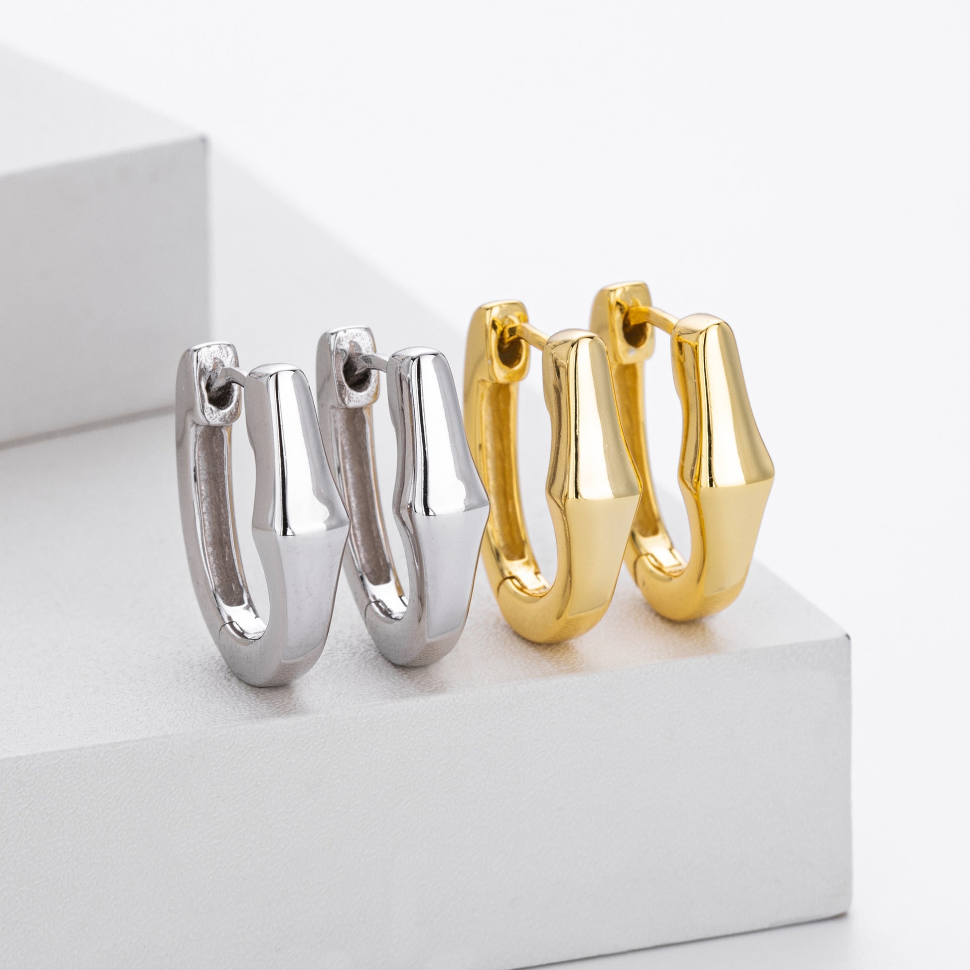 Damen Ohrringe mit modernem geometrischem Design Shop Nory