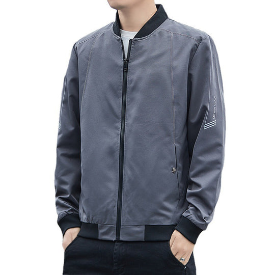 Herren Leichter winddichter Tech‑Bomber mit Rippbündchen und minimalistischen Nahtdetails Shop Nory