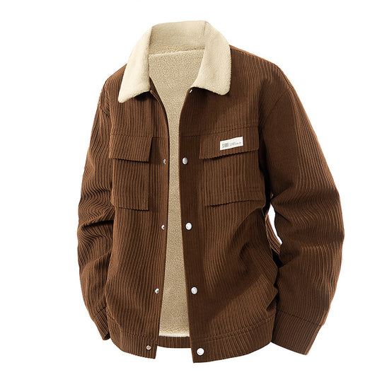 Herren Cordjacke mit Teddyfutter Shop Nory