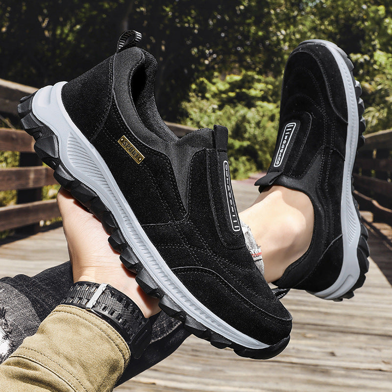 Damen Slip-On Sneakers mit elastischer Einfassung und rutschfester Profilsohle