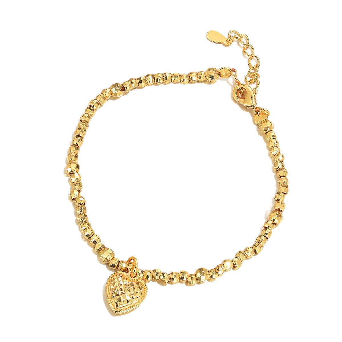 Damen Armband mit funkelndem Herz-Anhänger und hochwertigen Metallakzenten Shop Nory
