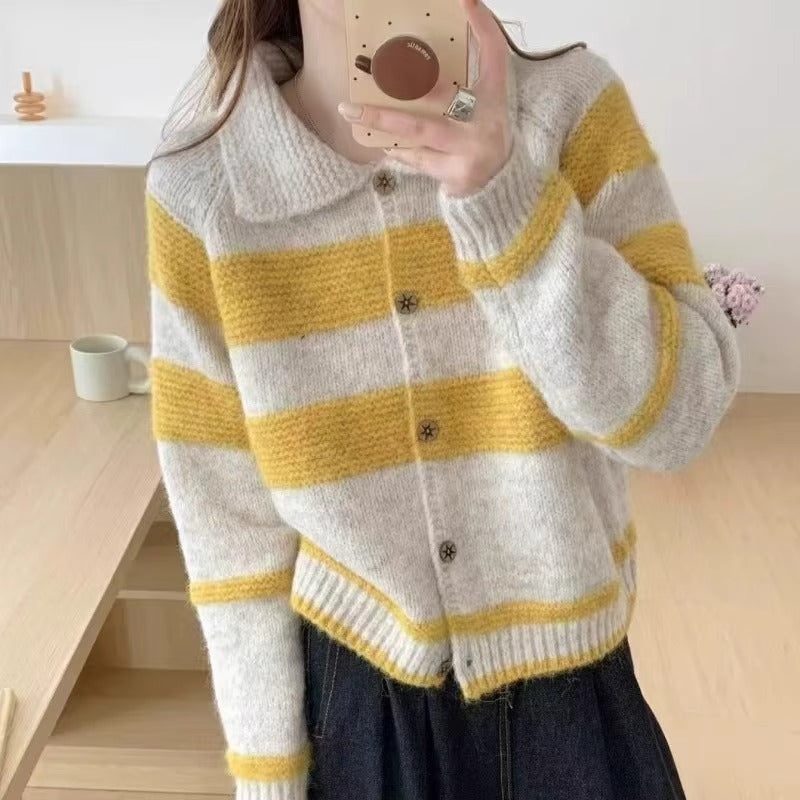 Damen Gemusterte Strickjacke Shop Nory