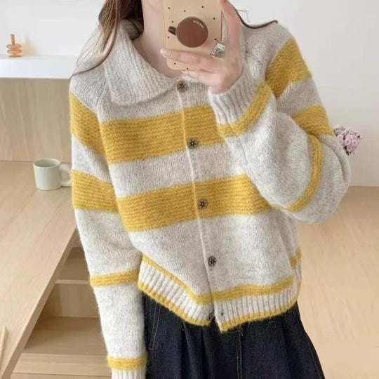 Damen Gemusterte Strickjacke Shop Nory