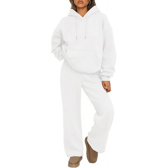 Damen Oversized Hoodie-Set mit Kängurutasche und weiter Palazzohose Shop Nory