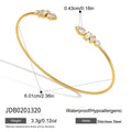Damen Offenes Armband mit funkelnden Kristallen und hypoallergener Edelstahlverarbeitung Shop Nory