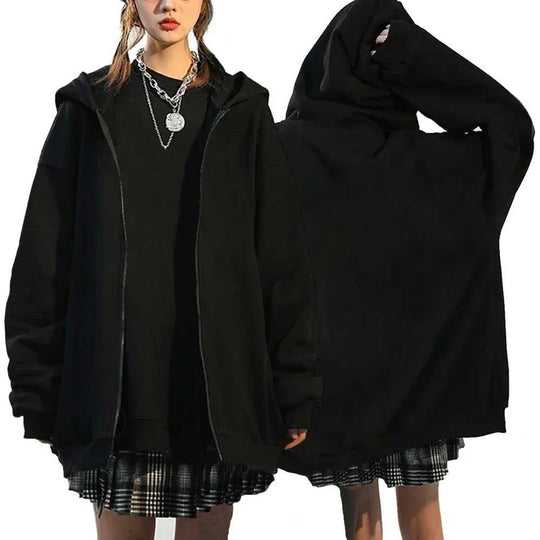 Unisex Zip-Hoodie mit verdecktem Reißverschluss, minimalistischer Silhouette und angerautem Innenfutter Shop Nory