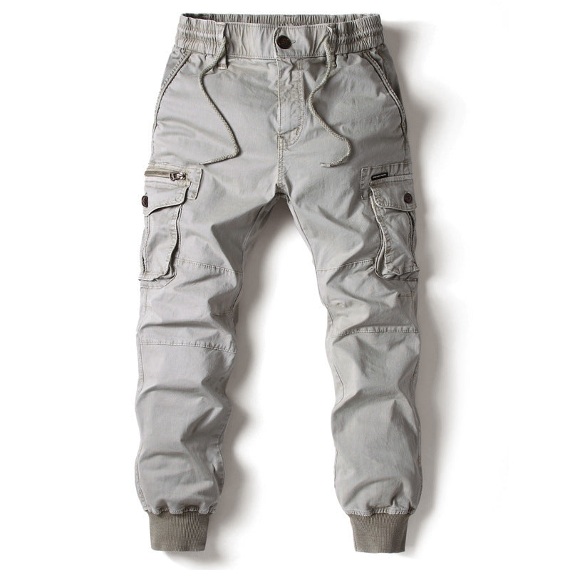 Herren Cargo-Jogginghose mit verstellbarem Bund und praktischen Taschen