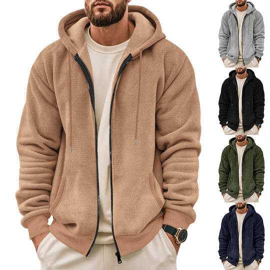 Herren Sportliche Kapuzenjacke mit innovativer Struktur