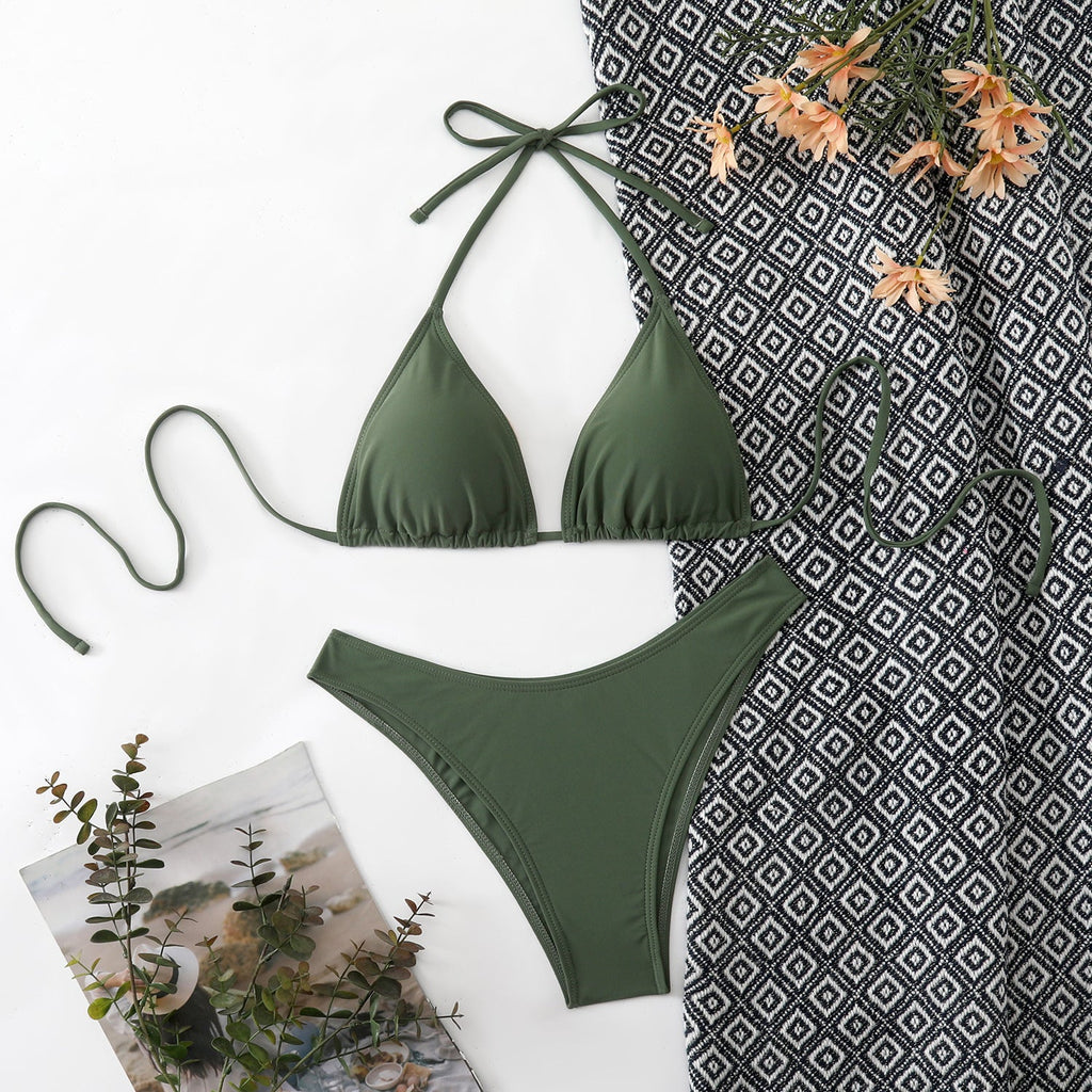 Damen Triangel-Bikini mit verstellbaren BindShopnoryändern