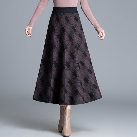Damen Eleganter, plissierter Maxirock Shop Nory