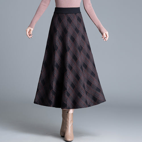 Damen Eleganter, plissierter Maxirock Shop Nory