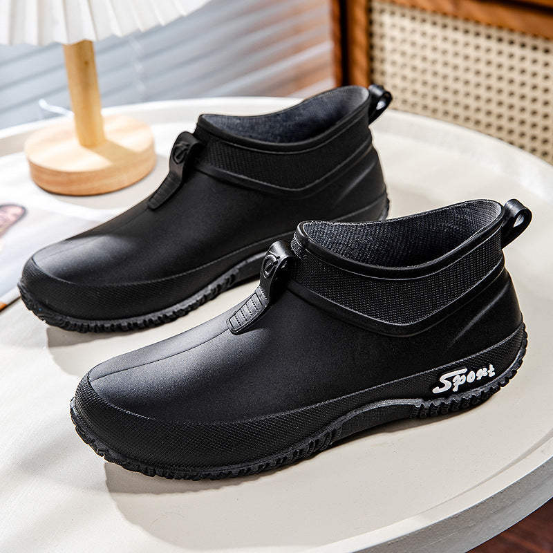 Damen Wasserdichte Ankle-Gummischuhe mit elastischem Schaft und griffiger Laufsohle Shop Nory