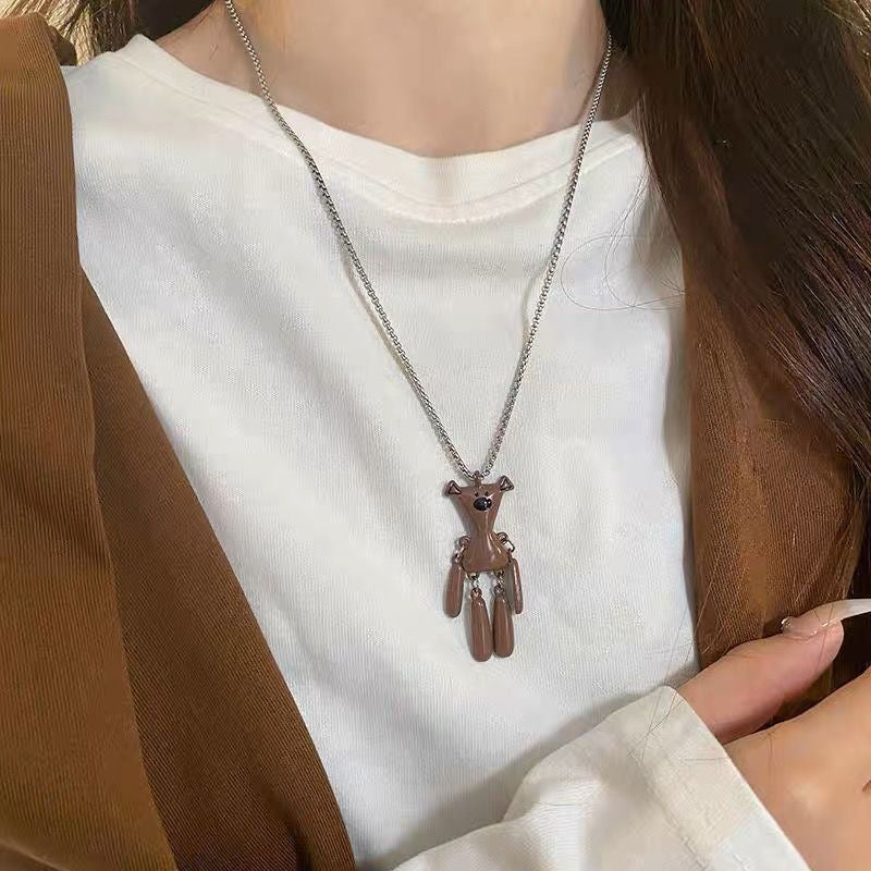 Damen Kette mit kreativem Tierdesign und verspieltem Anhänger Shop Nory