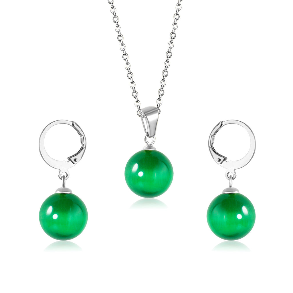 Damen Schmuckset mit eleganten Perlenanhängern Shop Nory