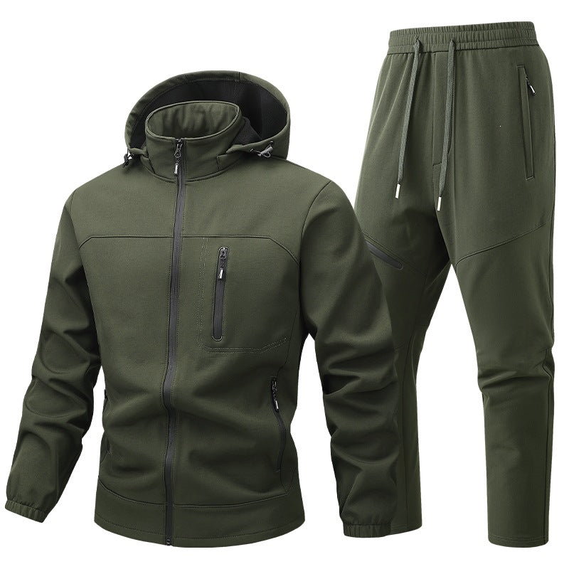 Herren Funktionale Sportjacke mit Kapuze und Jogginghose Shop Nory