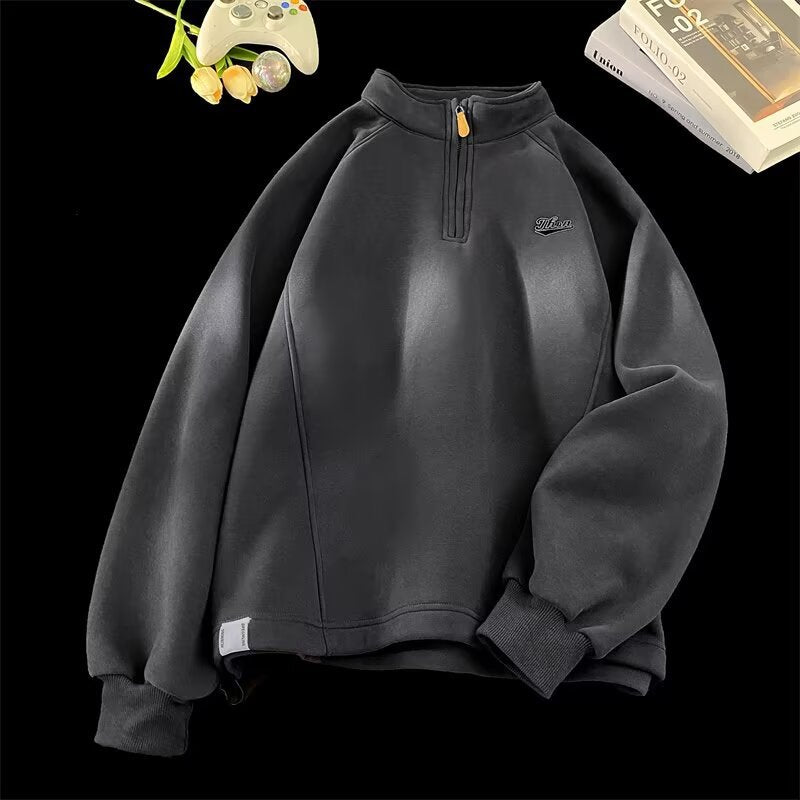Damen Urbaner Fleece-Pullover mit Stehkragen Shop Nory
