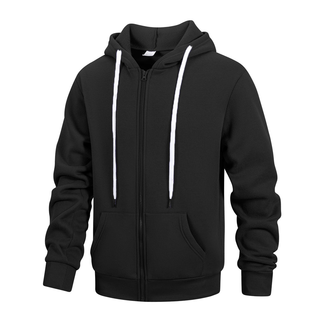 Herren Kapuzen‑Sweatjacke mit durchgehendem Reißverschluss, Kängurutaschen & weichem Futter Shop Nory