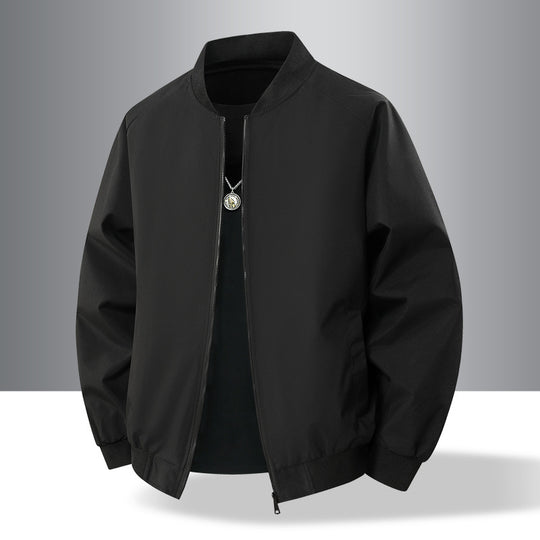 Herren Leichte urban-militärische Bomberjacke mit elastischem Saum, Reißverschluss und Eingrifftaschen Shop Nory
