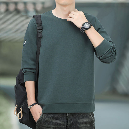 Herren Rundhals-Sweatshirt mit angerauter Innenseite und schmalem Saum Shop Nory