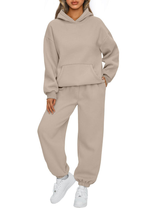 Damen nan kuscheliges oversized Hoodie und Jogginghose Lounge Set aus Baumwollmischung Shop Nory