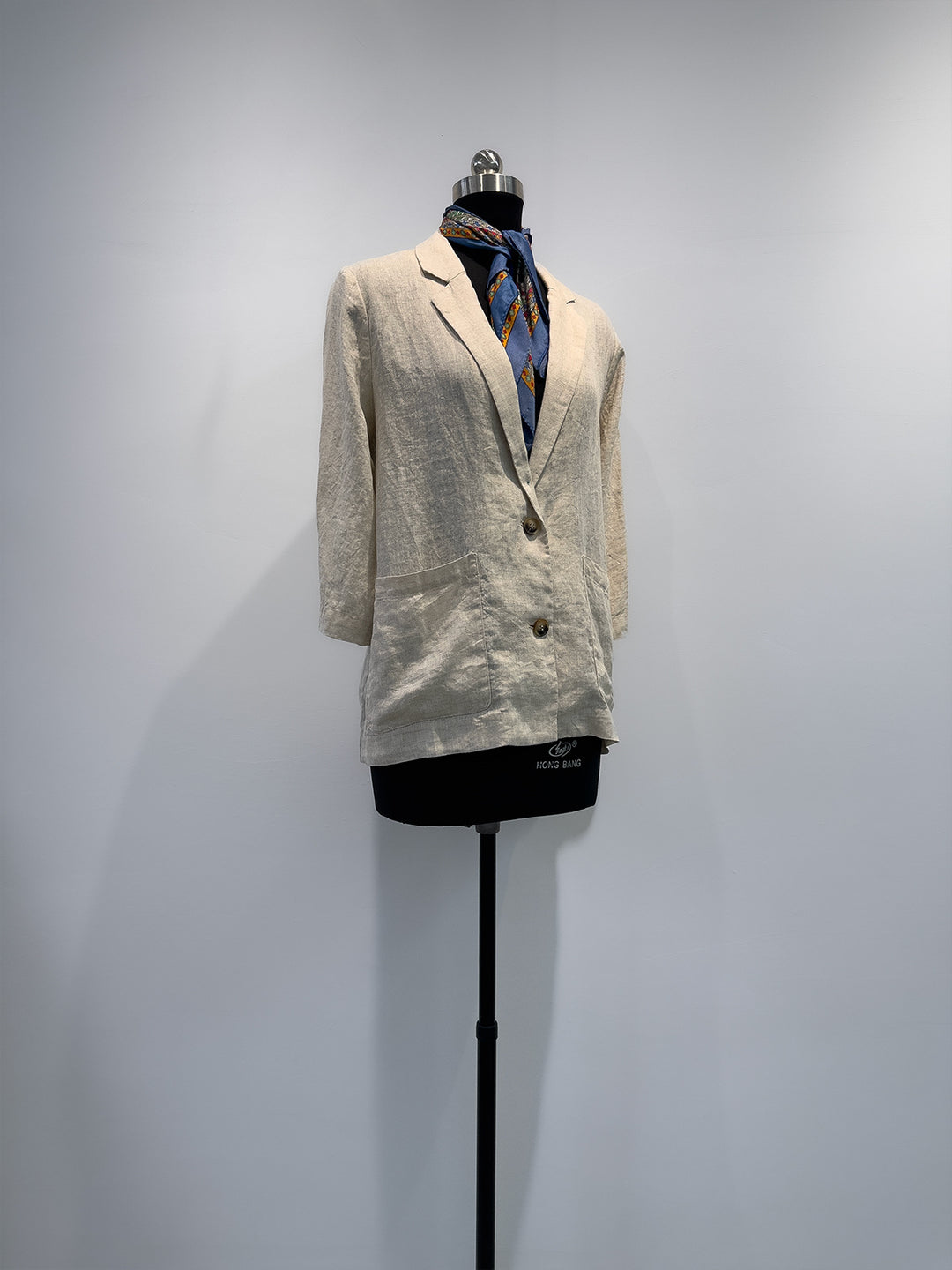 Damen Leichter Leinen Blazer Maßgeschneidert Shop Nory