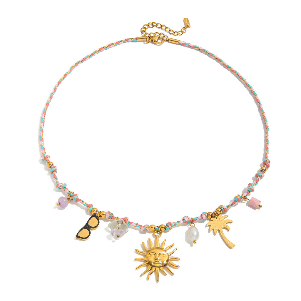 Damen Halsschmuck mit Verspieltem Charm-Design und Hypoallergener Edelstahlverarbeitung Shop Nory