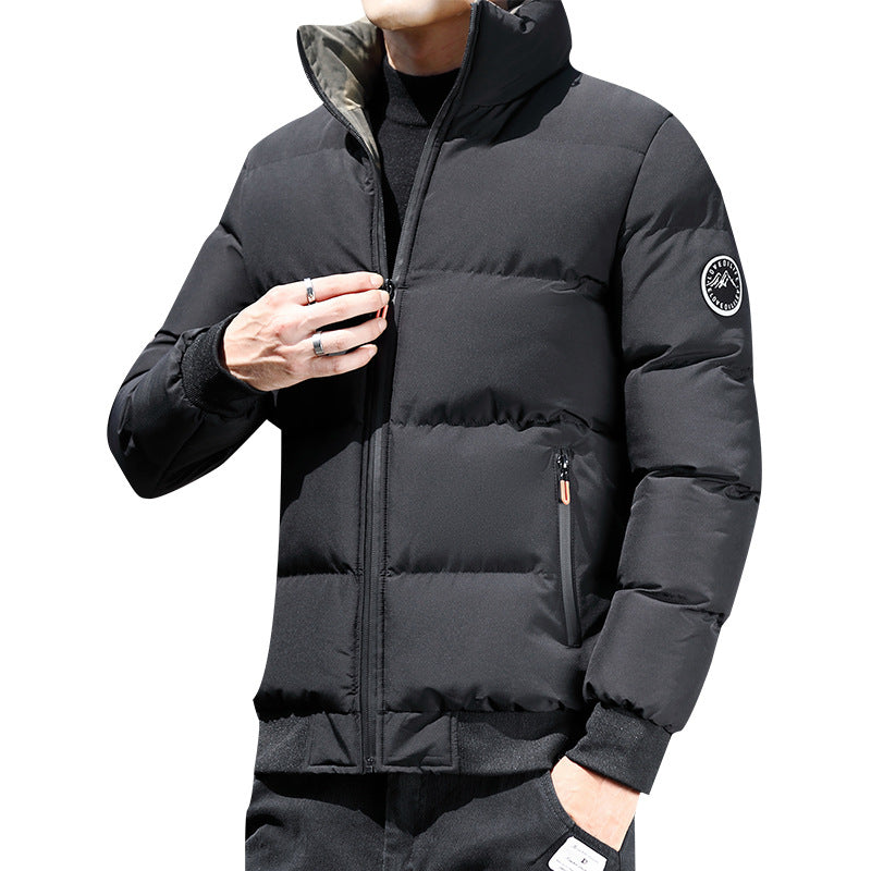 Herren Kurz geschnittene wattierte Steppjacke mit Camouflage-Innenfutter, gerippten Bündchen und Reißverschlusstaschen Shop Nory