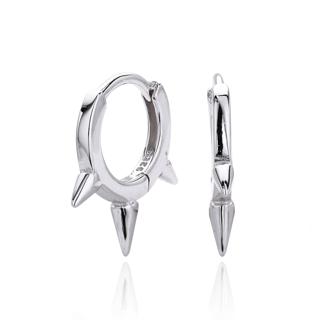 Damen Ohrhänger mit modernem Spike-Design aus hochwertigem 925 Sterling Silber Shop Nory