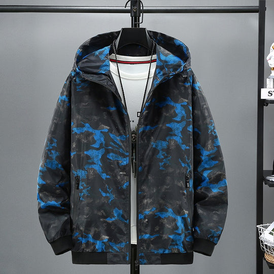 Herren Modische Kapuzenjacke mit Camouflage-Muster Shop Nory