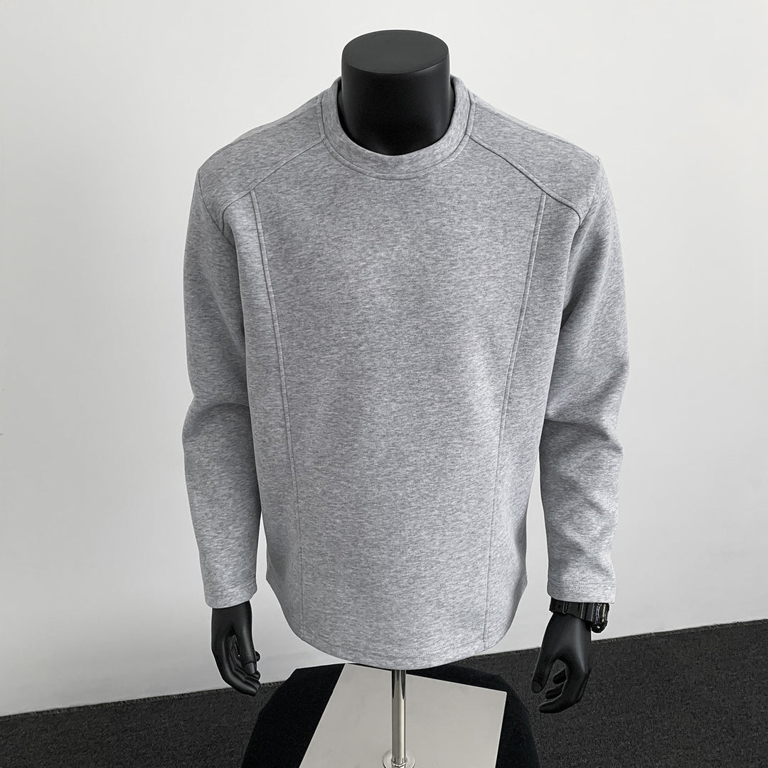 Herren Sweatshirt mit strukturierten Nahtdetails und Rundhalsausschnitt Shop Nory