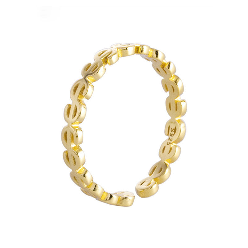Damen zarter Ring mit elegantem Wellendesign Shop Nory