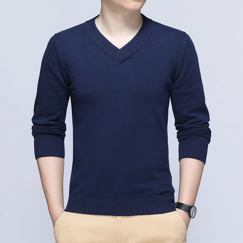 Herren Eleganter V-Ausschnitt Pullover Shop Nory