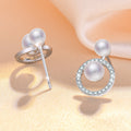 Damen Elegante Ohrringe mit Perlen und Kristallen Shop Nory