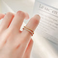 Damenring mit schickem Zirkonia-Besatz und elegantem Design Shop Nory