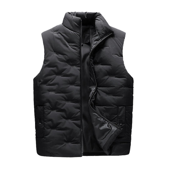Herren Leichte Thermo-Steppweste mit hochgeschlossenem Stehkragen, winddichter Mikrofaserschale und verdeckten Reißverschlusstaschen Shop Nory