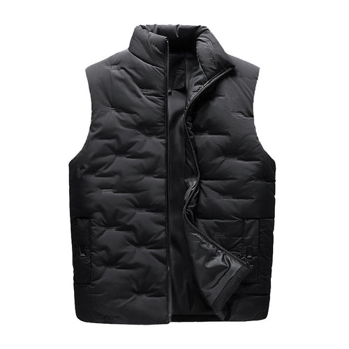 Herren Leichte Thermo-Steppweste mit hochgeschlossenem Stehkragen, winddichter Mikrofaserschale und verdeckten Reißverschlusstaschen Shop Nory