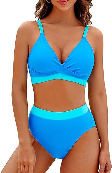 Damen Sportlicher hochtaillierter Bikini