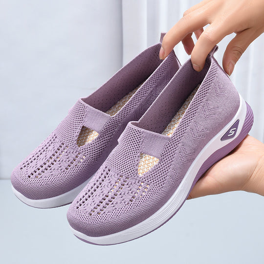 Damen nan leichte gestrickte Slipper mit orthopädischer Komfortsohle Shop Nory
