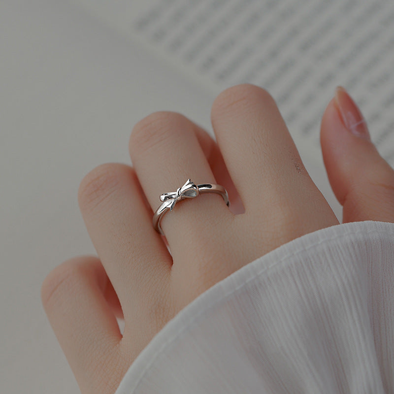 Damen zarter Ring mit Schleifenmotiv Shop Nory