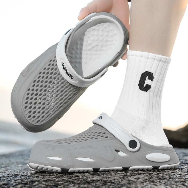 Herren Atmungsaktive Clogs mit verstellbarem Riemen